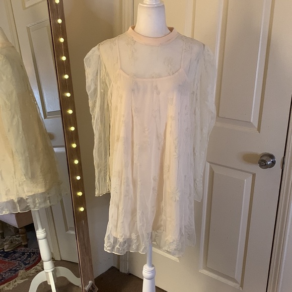 Free People Cecelia Sheer Mini Dress - Picture 5 of 12